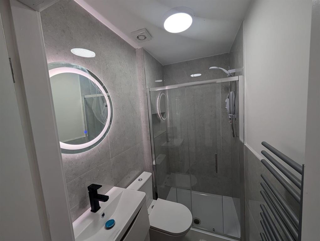 Property photo 3 of 15 Modern Bathroom With Chic LED Mirror And Shower...