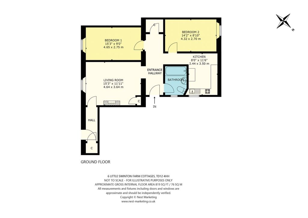 Additional image 22 of 2 bed terraced bungalow for sale6 Little Swinton Farm Cottage, Coldstream TD12