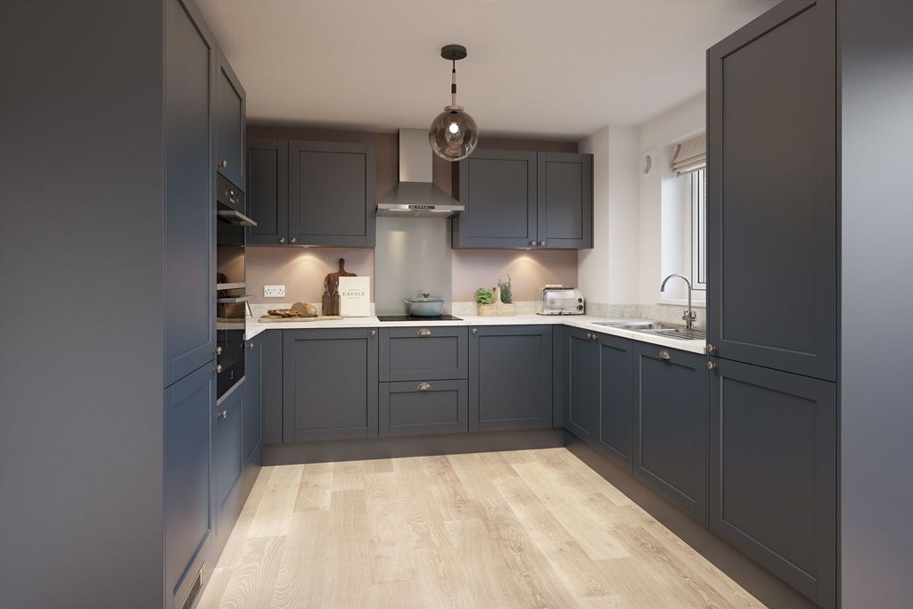 Property photo 2 of 14 Contemporary Kitchen With Integrated Appliances And Ample Workspace