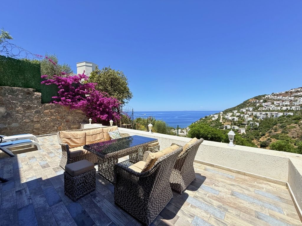 Property photo 3 of 24 Exquisite Semi-Detached Yalikavak Villa For Sale - Large Terrace With Beautiful Sea Views