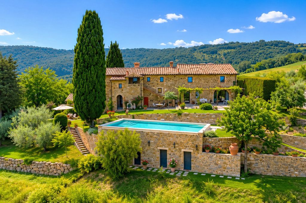 Property photo 1 of 30 Stunning Restored 6 Bdr Countryhouse With Panoramic Pool, Montecatini Val DI Cecina, Pisa, Tuscany