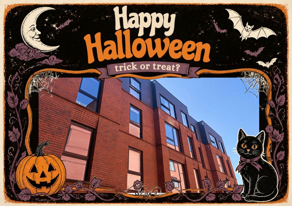 Property photo 1 of 15 Orange Simple Happy Halloween Instagram Post-24