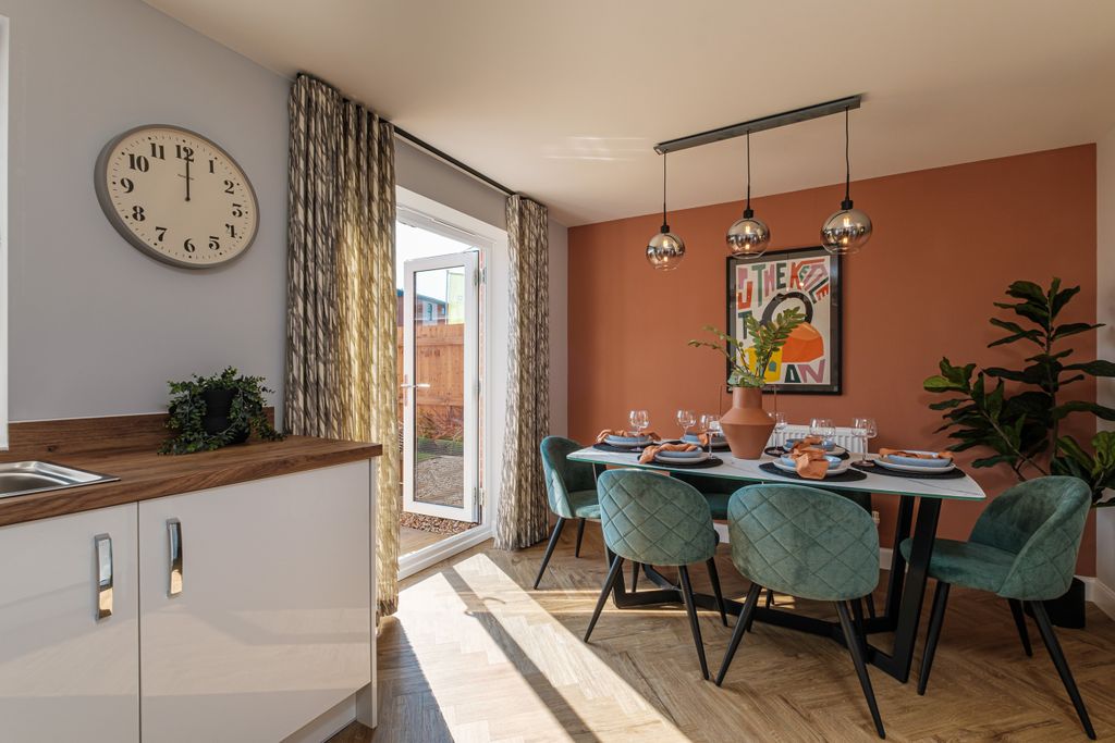 Property photo 3 of 10 Interior View Of The Kitchen &amp; Dining In Our 3 Bed Ellerton Home