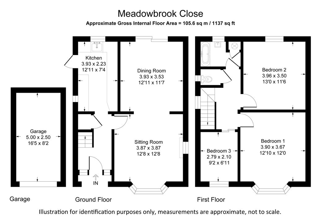 Property photo 1 of 13 Floorplan - Meadowbrook Close