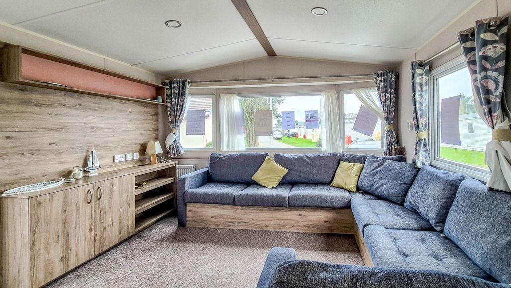 Property photo 3 of 16 Living Area With L-Shaped Sofa In The Abi Trieste Holiday Caravan For Sale At Polperro Holiday Park, Cornwall