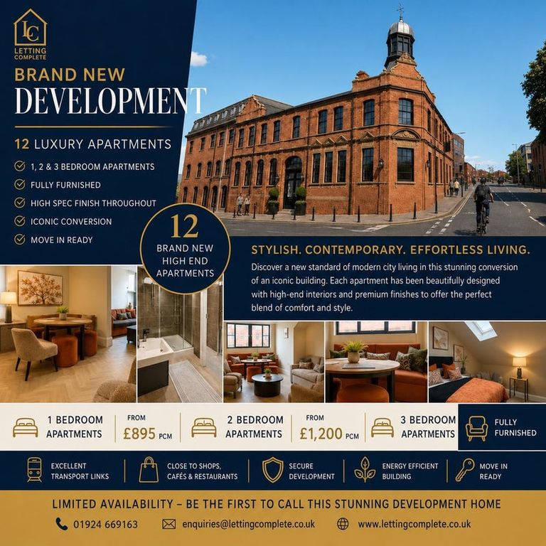 Property photo 2 of 24 Luxury 1, 2 And 3-Bedroom Apartments Available Example Interior Shown For Illustrative Purposes. All Apartments Will Offer A High-End Finish; However, Colour Schemes, Furnishings And Individual Design Details May Vary.