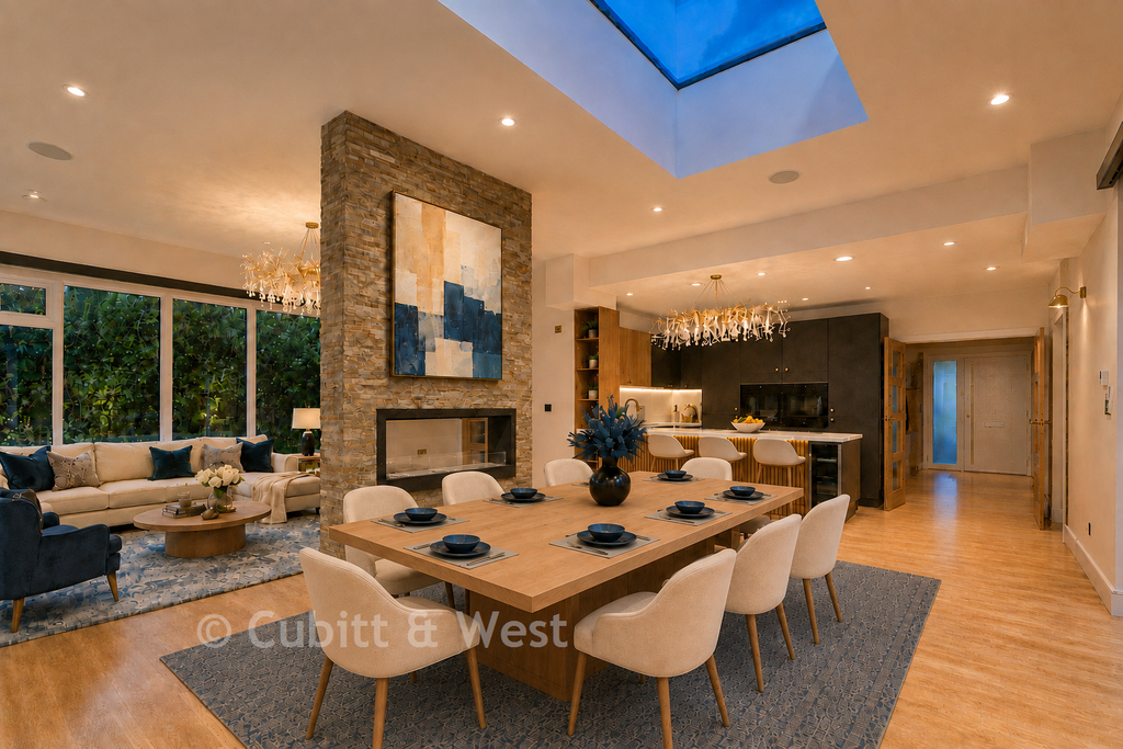 Property photo 2 of 18 Lounge Kitchen Diner Staged