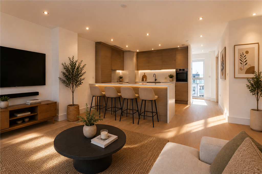 Property photo 2 of 8 Lounge Kitchen Diner Staged