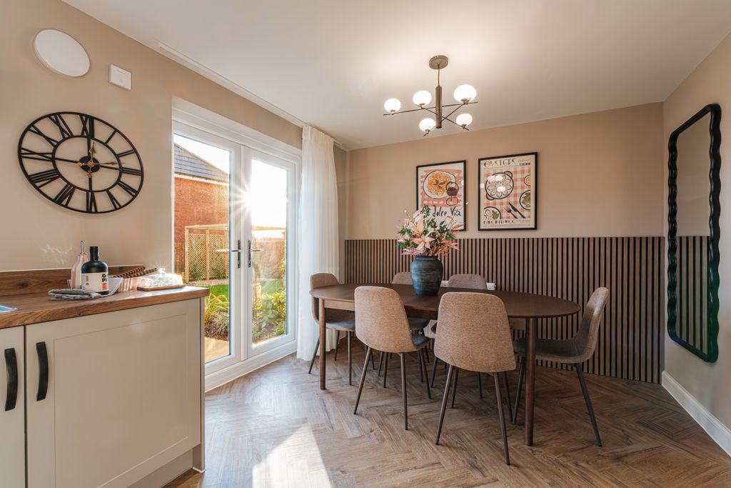 Property photo 3 of 10 Interior View Of The Open Plan Kitchen & Dining In Our 3 Bed Ellerton Home