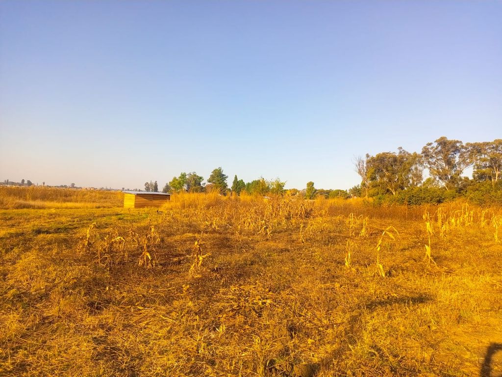Property photo 1 of 4 Dusty, Sunlit Field With Dried Corn Stalks And A Small Wooden Shed On The Left Under A Clear Blue Sky, Suggesting A Rural Farm Scene At Golden Hour.
