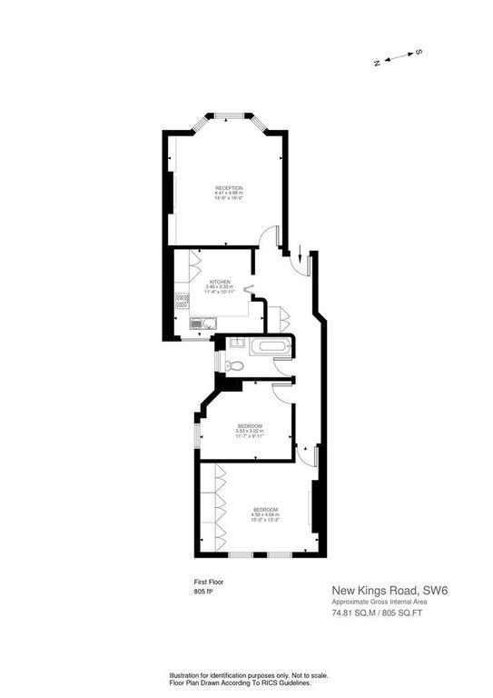 Property photo 3 of 3 Flat 9, Churchfield Mansions 321 To 345, New Kings