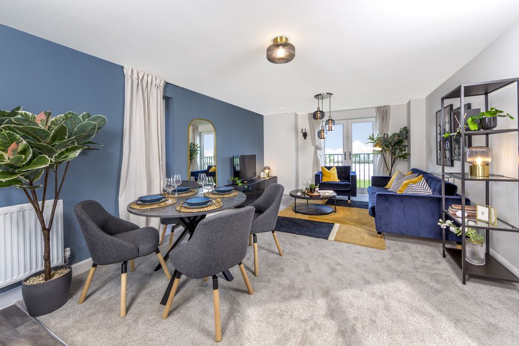 Property photo 3 of 9 Tewksbury Apartment Lounge Diner Ikea Dressed