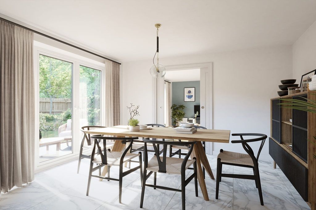 Property photo 3 of 12 Family-Friendly Dining Area With French Doors To Garden
