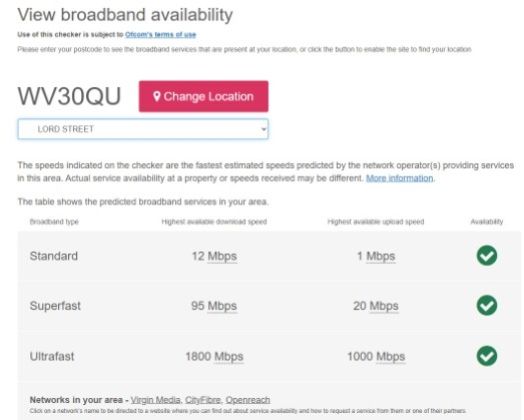 Property photo 3 of 7 Broadband Checker Oct 2025