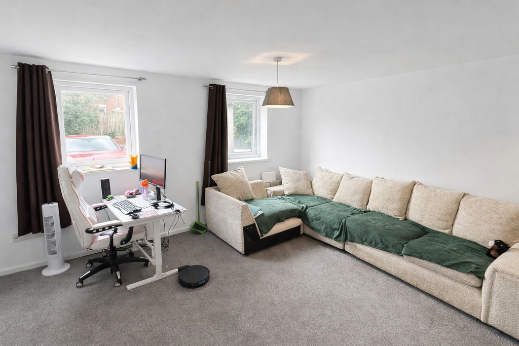 Property photo 1 of 9 Modern Living Room With Tech Setup