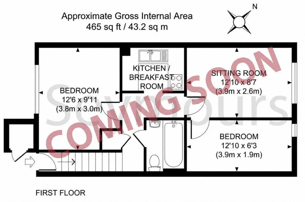Property photo 1 of 1 2 Bed Flat In Woking