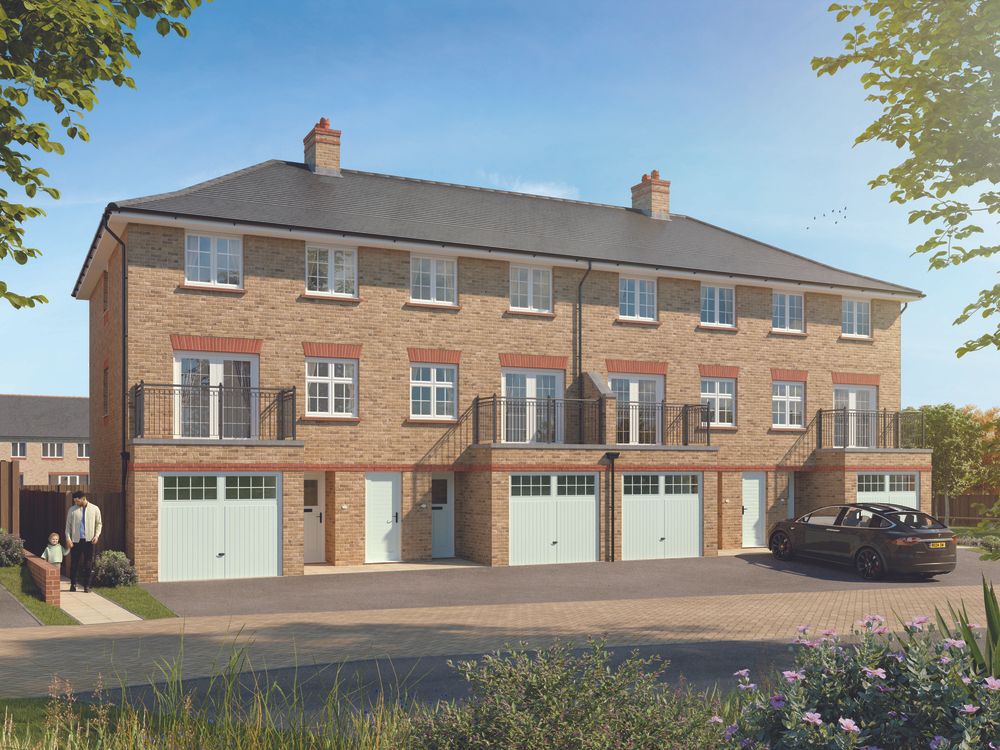 Property photo 1 of 9 The Kensington CGI With Blue Skies And Landscaped Surroundings