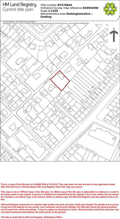 Property photo 2 of 2 2026-03-30_Title_Plan_Nt378044_Gov.UK.Jpg