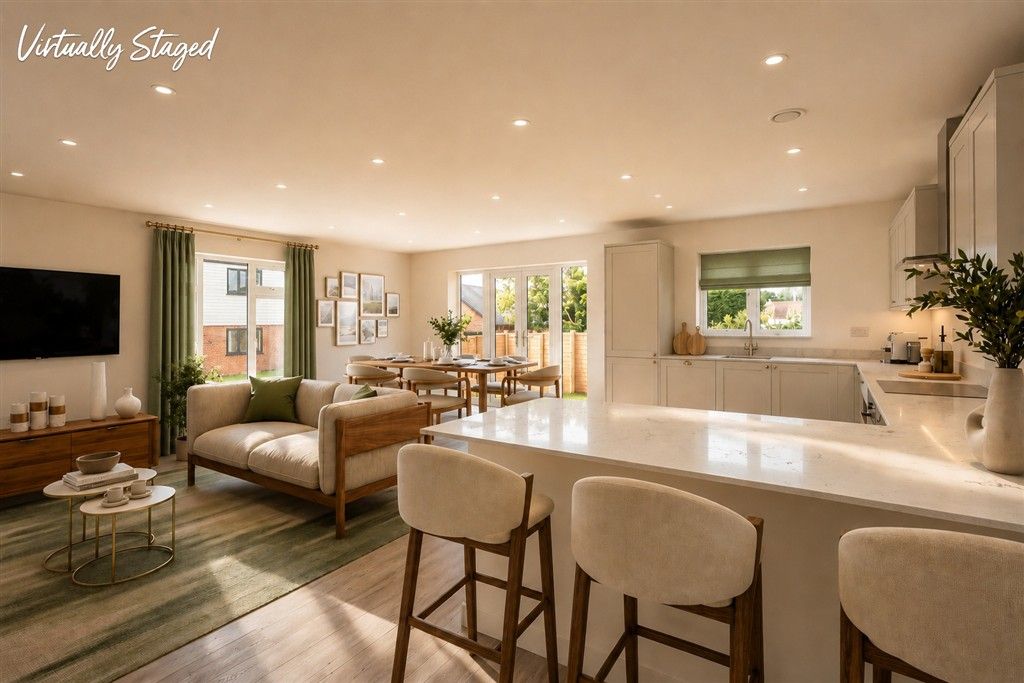 Property photo 2 of 12 Staged Lounge Kitchen Diner