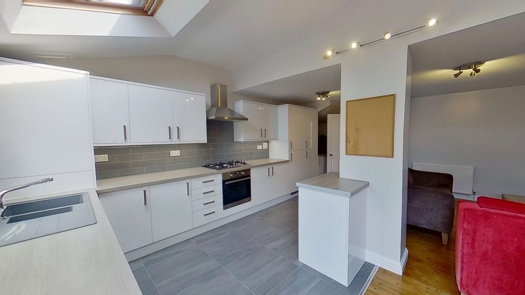 Property photo 1 of 10 Bright Modern Kitchen With White Gloss Cabinets, i...