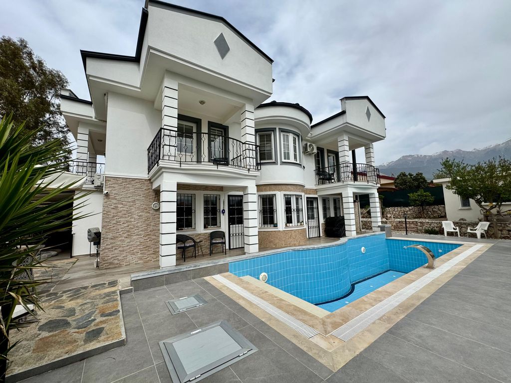 Property photo 1 of 26 Striking Fethiye Villa For Sale With A Private Pool - Main View Of The Villa And Private Pool