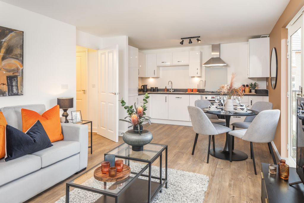 Property photo 1 of 5 Contemporary Kitchen Living And Dining Room In A 2 Bed Hornsea