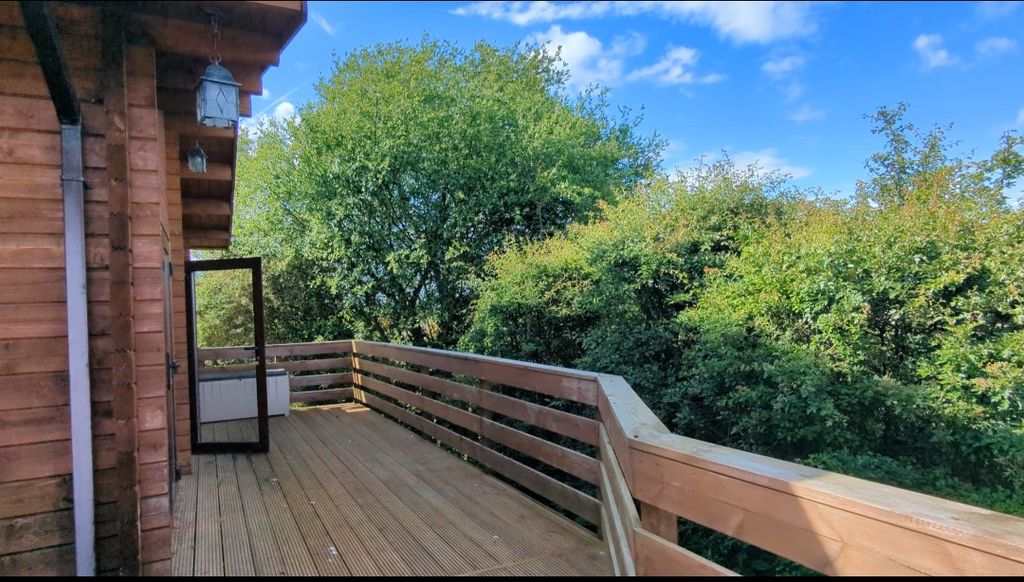Property photo 2 of 14 Decking With The Bespoke Log Cabin Holiday Home For Sale At Felmoor Country Park, Northumberland