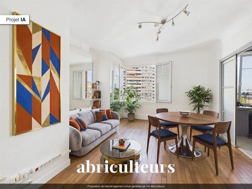 Property photo 1 of 18 Paris 15th – Bright And Cross-Ventilated 3-Room Apartment On The Top Floor Of A Beautiful 1920S Buil
