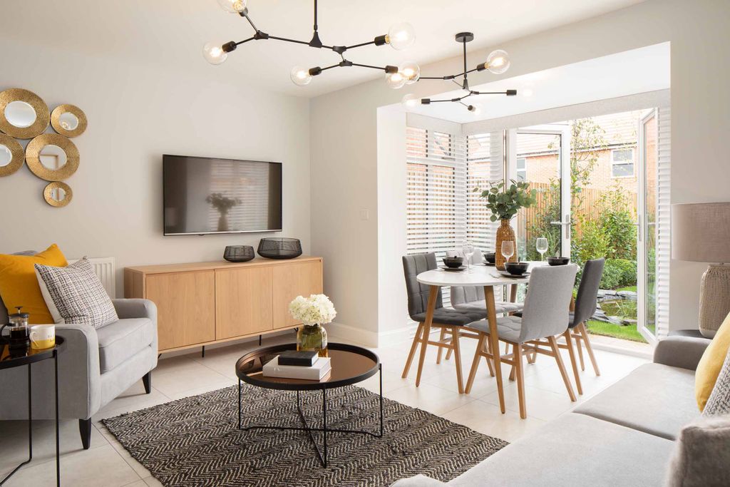 Property photo 2 of 10 Greenwood Internal Show Home Kitchen And Family Room With French Doors To The Garden, Dwh, Orchard G