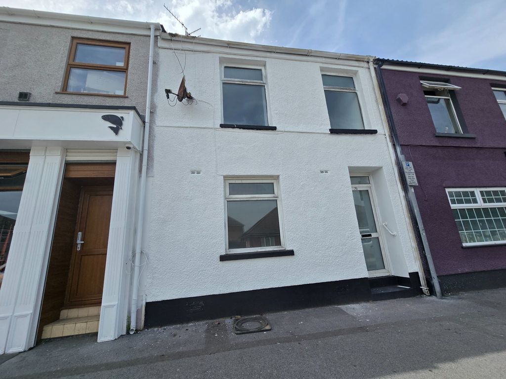 Property photo 1 of 10 Terraced Rental Property, Station Road, Llanelli, Front Elevation With White Rendered Finish.