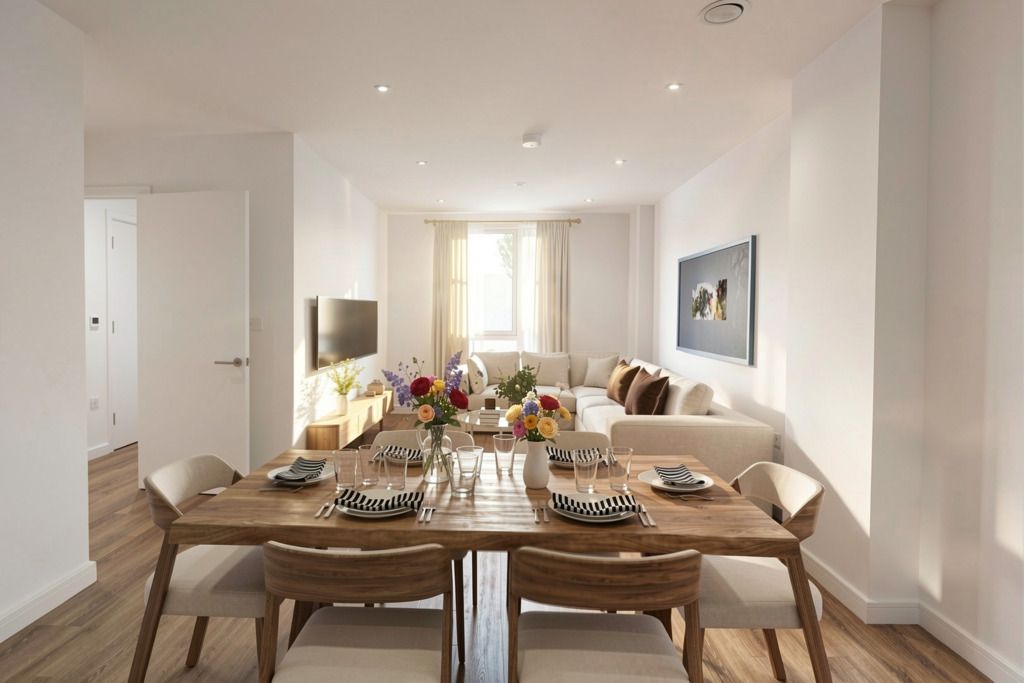 Property photo 2 of 9 Living And Dining Northwick Parkside 3 Bed Th 024 (1)
