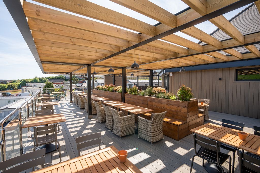 Property photo 3 of 17 Outdoor Terrace Seating At Waterside Holiday Park, Devon