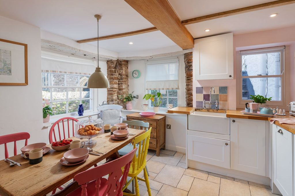 Property photo 2 of 9 The Pink House Dartmouth, Kitchen