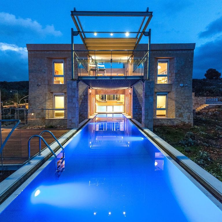 Property photo 1 of 28 Timeless Stone Villa With Panoramic Sea & Sunset Views In Chania, Crete