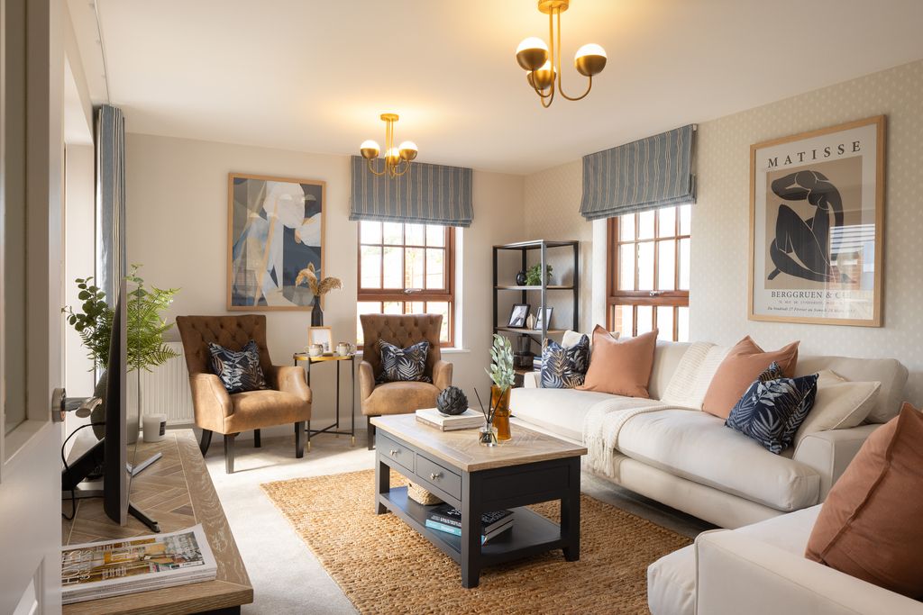 Property photo 2 of 10 Internal Shot Of The Living Room In Conwy Show Home