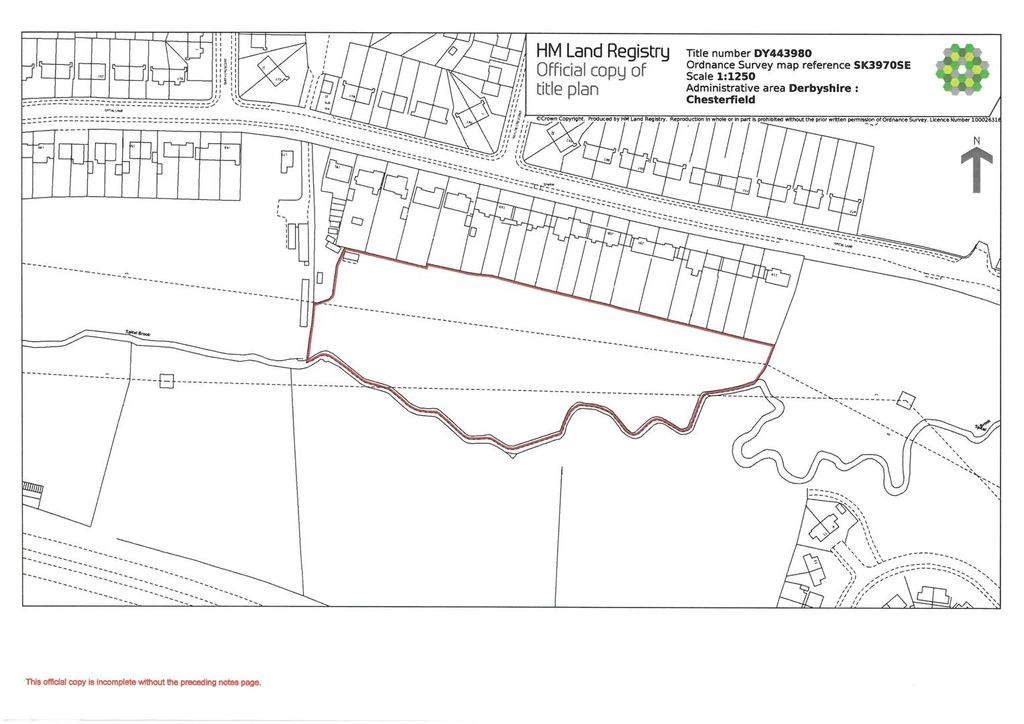 Property photo 3 of 30 Lr Title Plan - Land To The Rear Of 199 Spital Lan