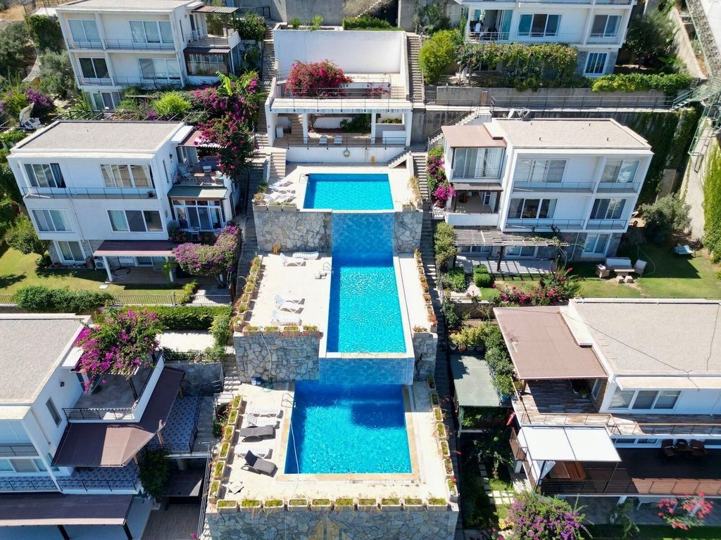 Property photo 2 of 25 Inviting Apartment For Sale In Bodrum - Arial View Towards The Complex