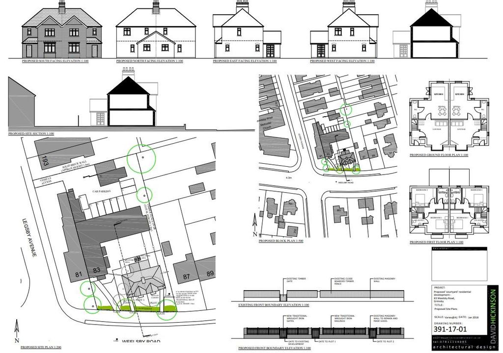 Property photo 2 of 5 Proposed Plans Elevations And Block Black.Jpg