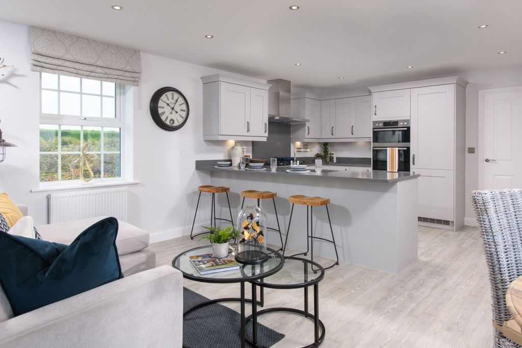 Property photo 2 of 9 Kitchen And Family Area In The Moreton Show Home