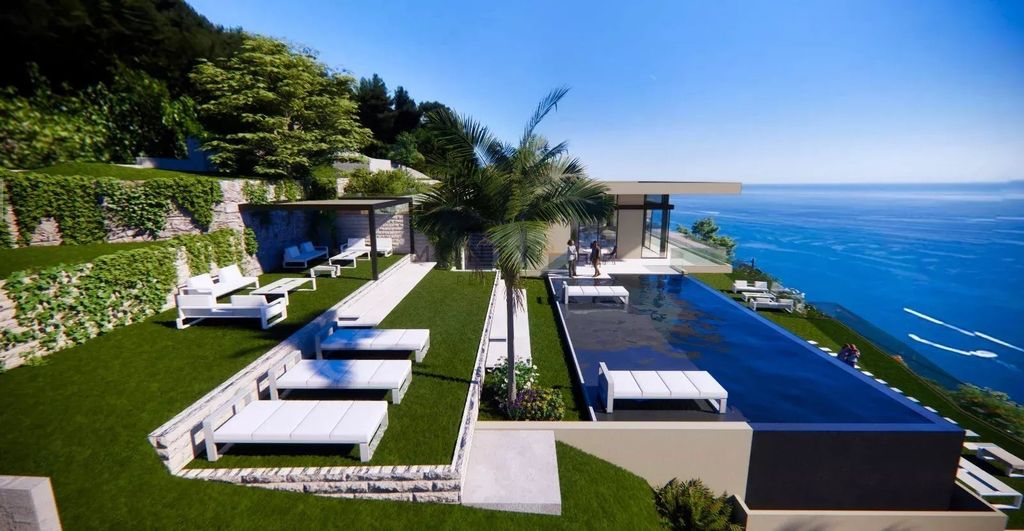Property photo 1 of 12 New Contemporary Villa With Panoramic Sea View - Roquebrune-Cap-Martin