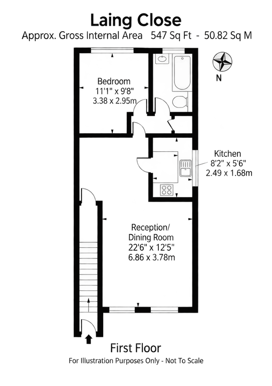 Property photo 1 of 1 One Bedroom First Floor Maisonette