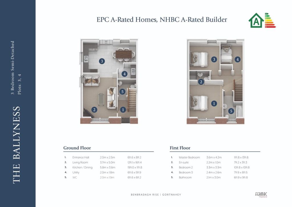 Property photo 3 of 29 Floor Plan - The Ballyness.Jpg
