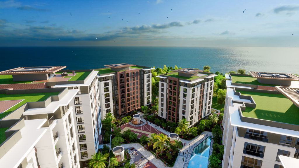 Property photo 1 of 19 Impressive Off-Plan Apartments In Istanbul For Sale - Main View Showing Seafront Location