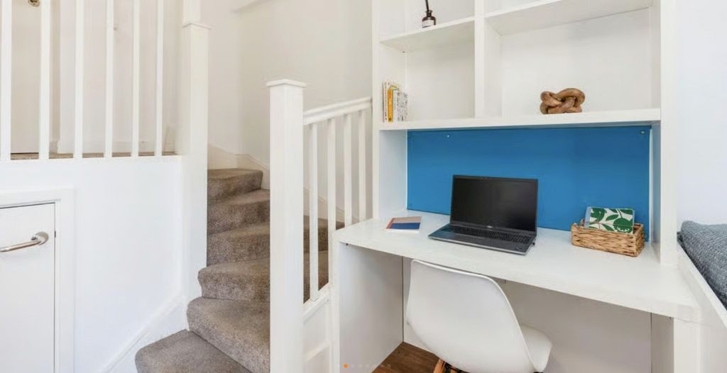 Property photo 1 of 6 Modern Study Desk With Ample Shelving Storage....