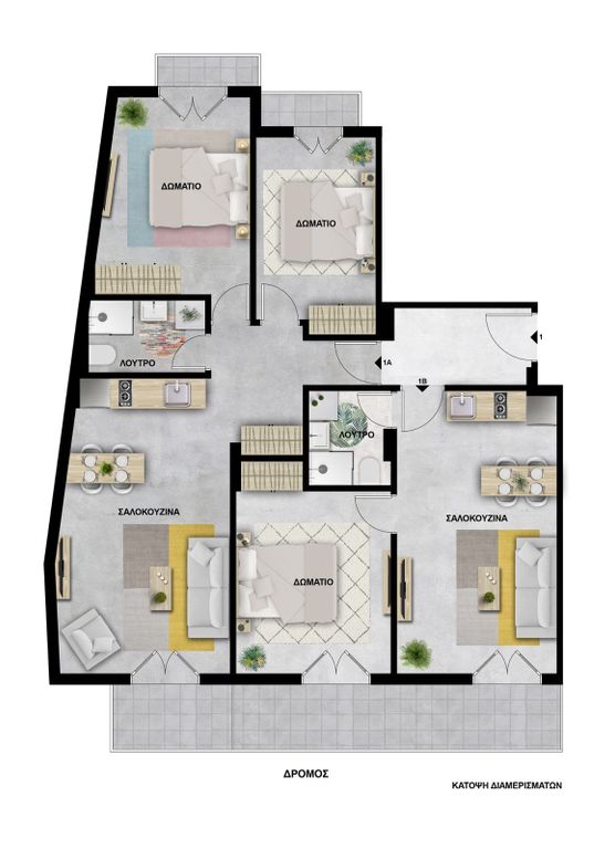 Property photo 1 of 1 Excellent 2-Bedroom Apartment In Thessaloniki (Botsari) - Fully Renovated, 67 m², 2nd Floor With Elevator