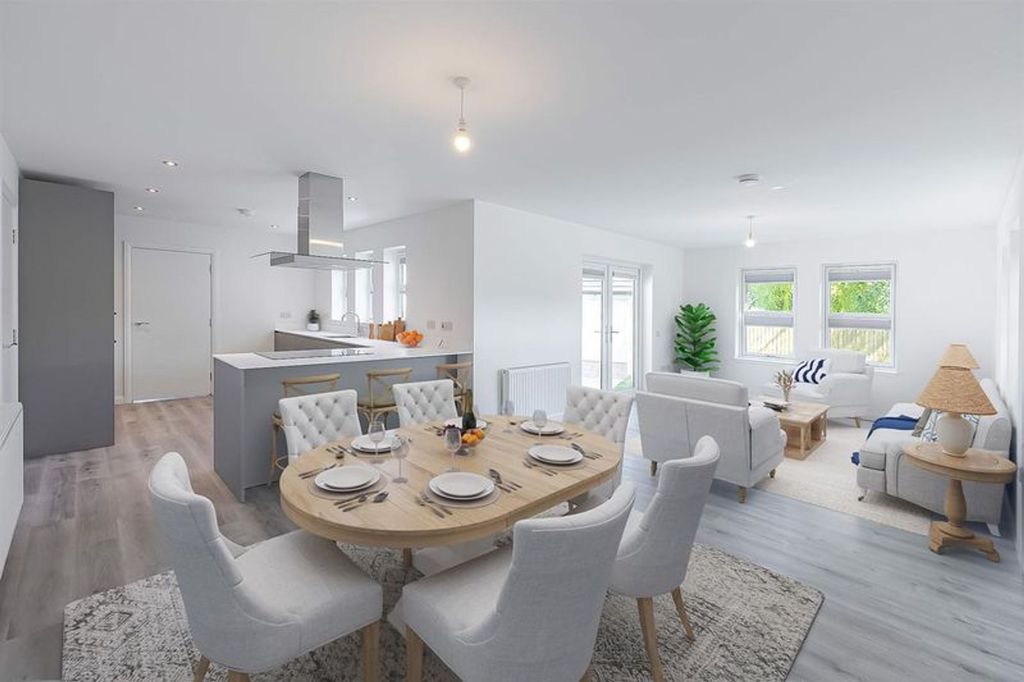 Property photo 2 of 28 Virtually Staged Kitchen/Living/Dining Area