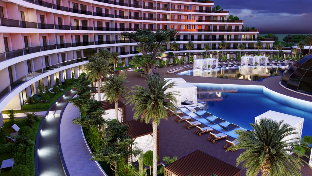 Property photo 2 of 15 Ultra-Modern Investment Properties For Sale In Altintas, Antalya - Plenty Of Social Exterior Areas