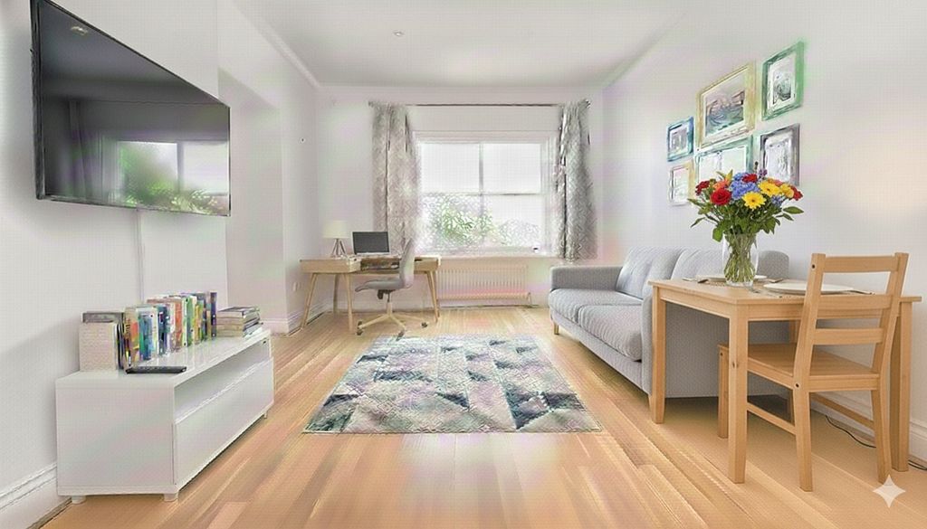 Property photo 2 of 8 Living Room With Desk And Table And Vase