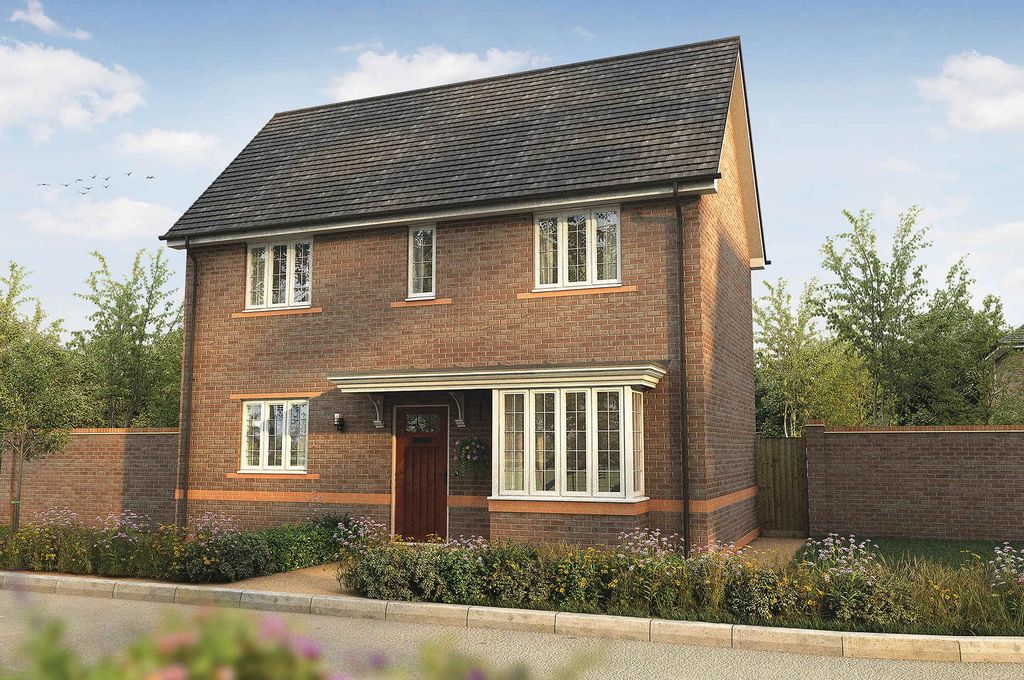 Property photo 1 of 10 A Two-Story Brick House With A Slanted Roof And Large Windows