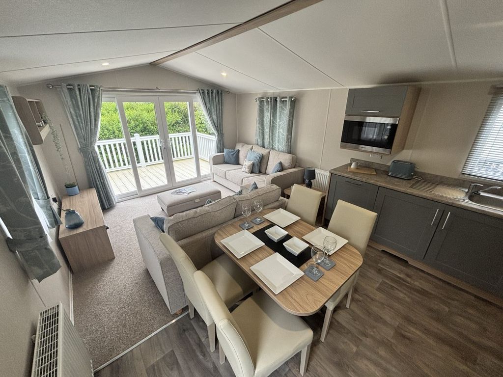 Property photo 2 of 4 Open Plan Lounge, Dining Area And Kitchen In The Willerby Malton Holiday Caravan